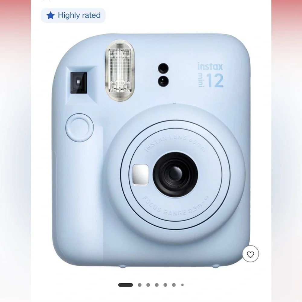 Fujifilm Instax Mini 12 Instant Camera - Light Blue